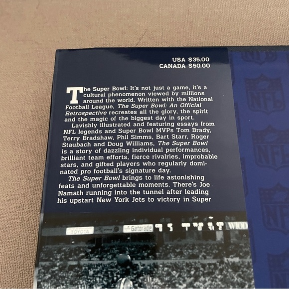 The Super Bowl An Official Retrospective Hardcover Coffee Table Book Football - Picture 7 of 11